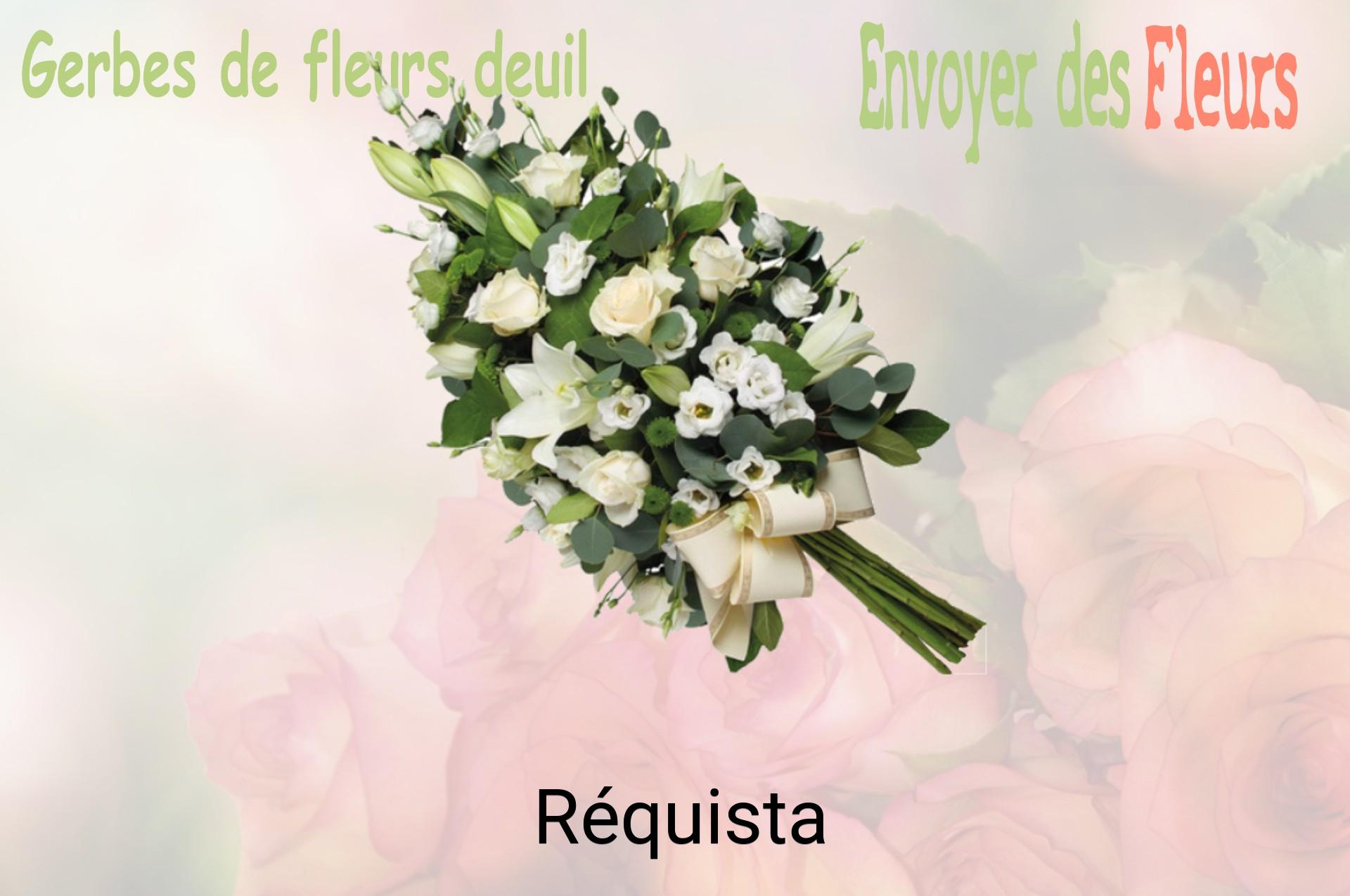 Gerbe de fleurs de deuil livrée à Réquista